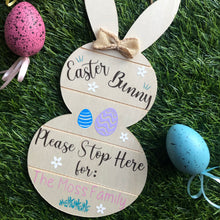 Load image into Gallery viewer, Easter Bunny Stop Here Sign
