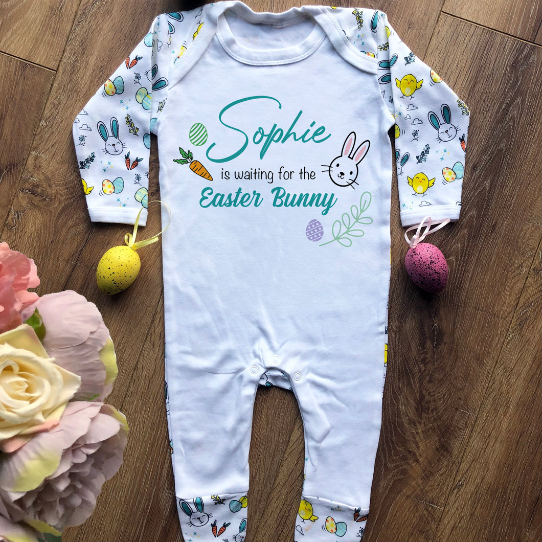 Personalised Easter Bunny Babygrow